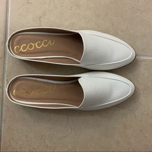 White loafers